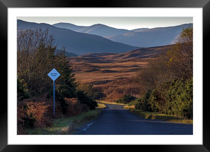 Single Track Road, Isle of Mull Framed Mounted Print by Rich Fotografi 