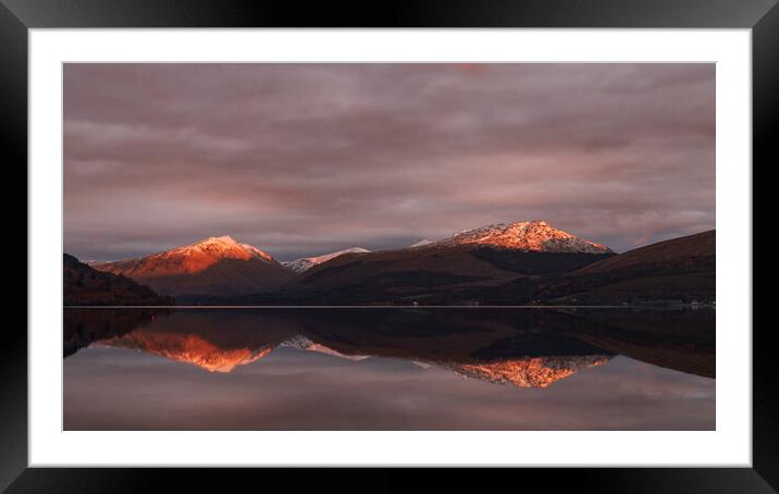 Sunset on Loch Fyne, Scotland Framed Mounted Print by Rich Fotografi 