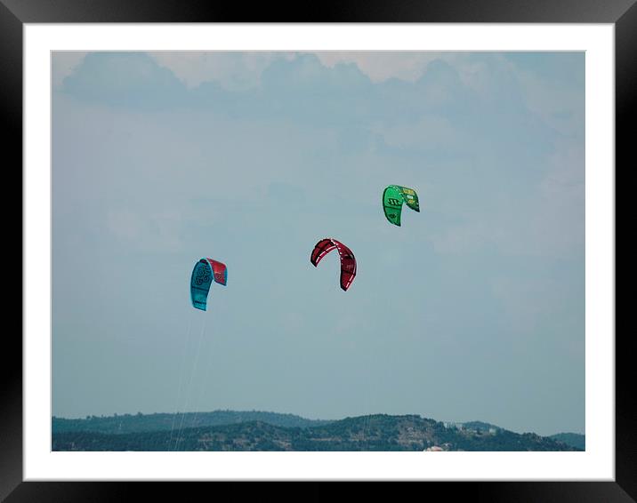  fly a big kite Framed Mounted Print by Roy Liberman