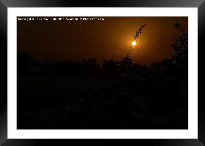 Memories of Nawalparasi Framed Mounted Print by Shreeram Khatri