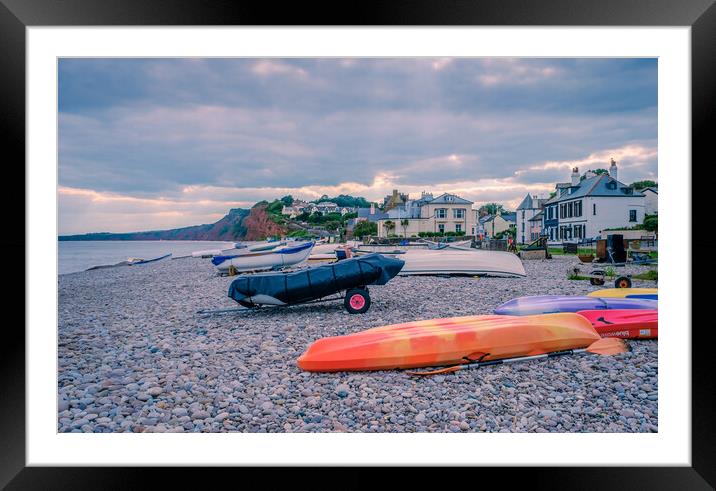 Budleigh Salterton. Framed Mounted Print by Bill Allsopp