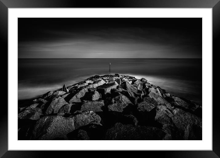 Sea defence. Framed Mounted Print by Bill Allsopp