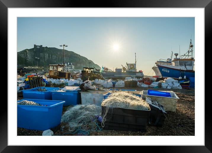 Morning on the Stade. Framed Mounted Print by Bill Allsopp