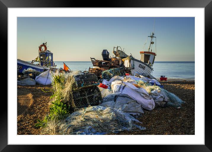 Gear on The Stade. Framed Mounted Print by Bill Allsopp