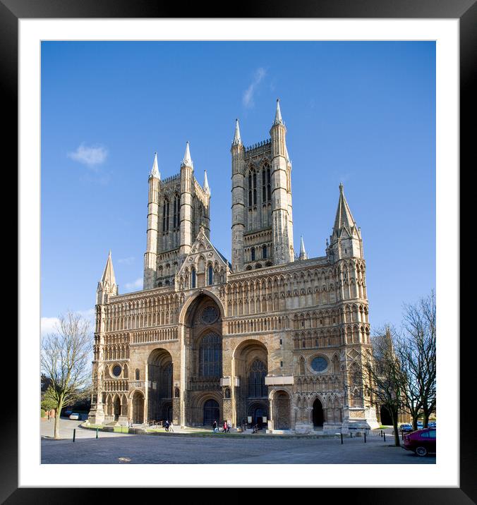 Lincoln cathedral. Framed Mounted Print by Bill Allsopp