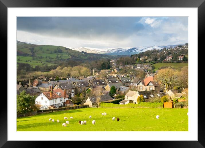 View of Hathersage. Framed Mounted Print by Bill Allsopp