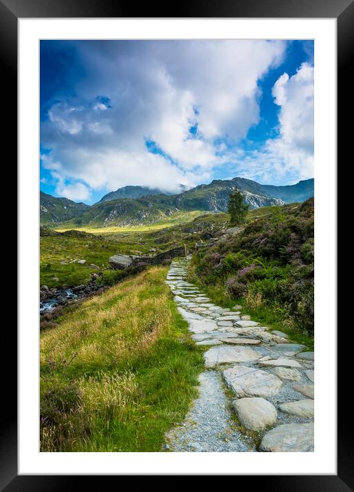 Into the Glyders. Framed Mounted Print by Bill Allsopp
