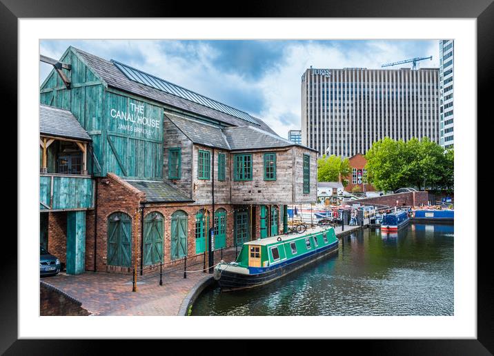 The Canal House Framed Mounted Print by Bill Allsopp