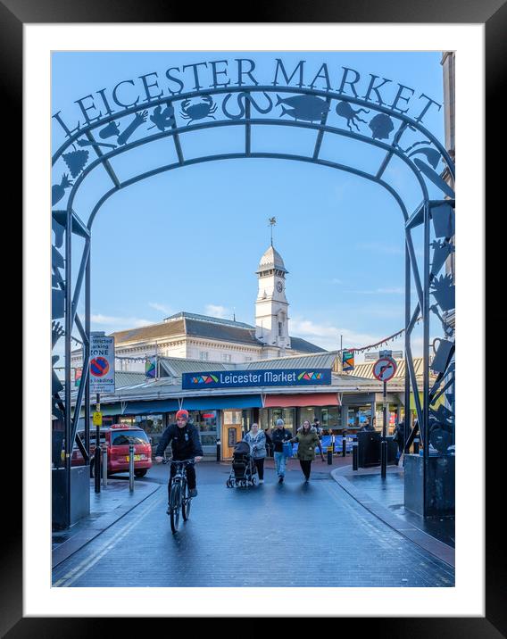 Leicester Market Framed Mounted Print by Bill Allsopp