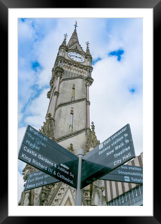 Leicester Clock Tower. Framed Mounted Print by Bill Allsopp