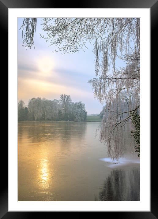 Winter Freeze Framed Mounted Print by Bill Allsopp