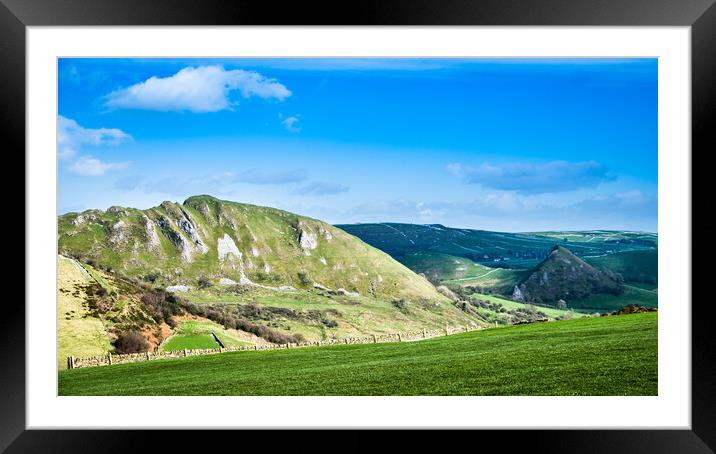 Dragons Back: A Rugged Limestone Knoll Framed Mounted Print by Bill Allsopp