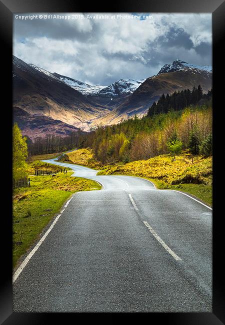 Mountain road #2 Framed Print by Bill Allsopp