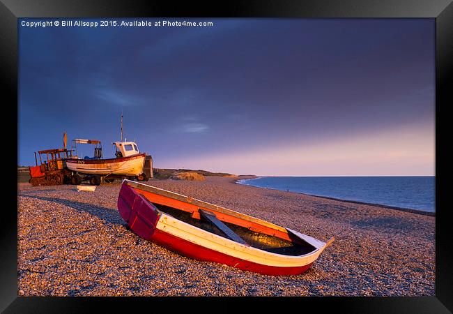 Red and blue. Framed Print by Bill Allsopp