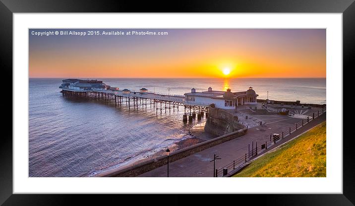 Sunrise over Cromer pier on the Norfolk coast. Framed Mounted Print by Bill Allsopp