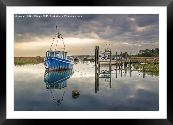 The calm of dawn. Framed Mounted Print by Bill Allsopp