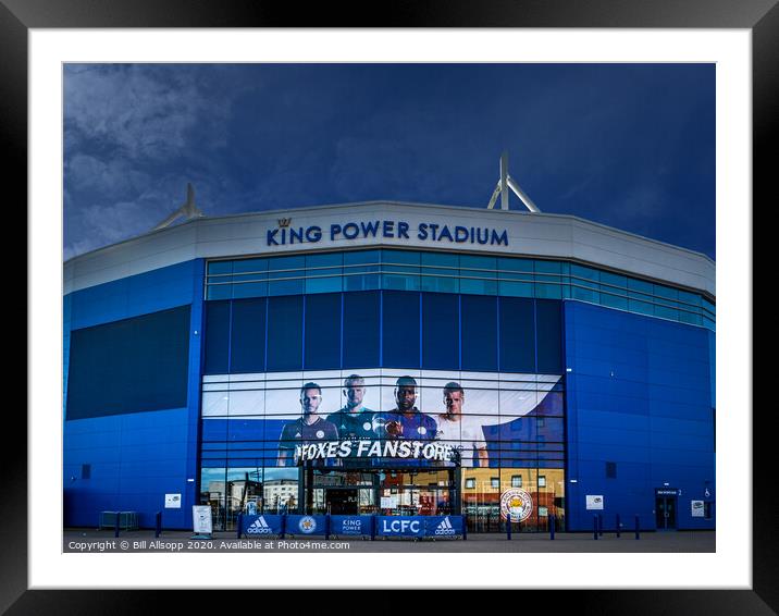 The King Power Stadium Framed Mounted Print by Bill Allsopp