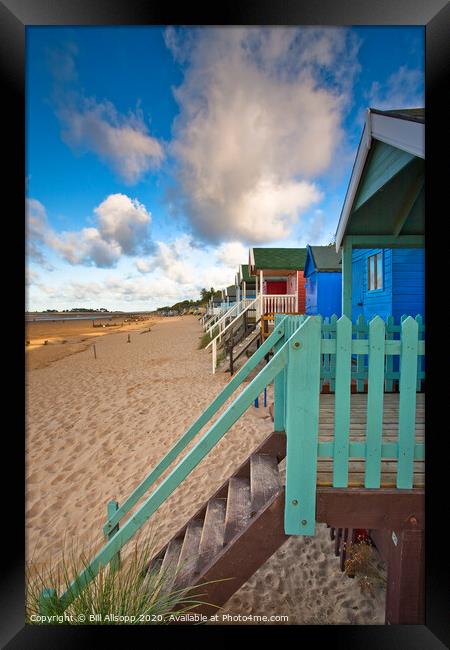 Beach huts #2 Framed Print by Bill Allsopp