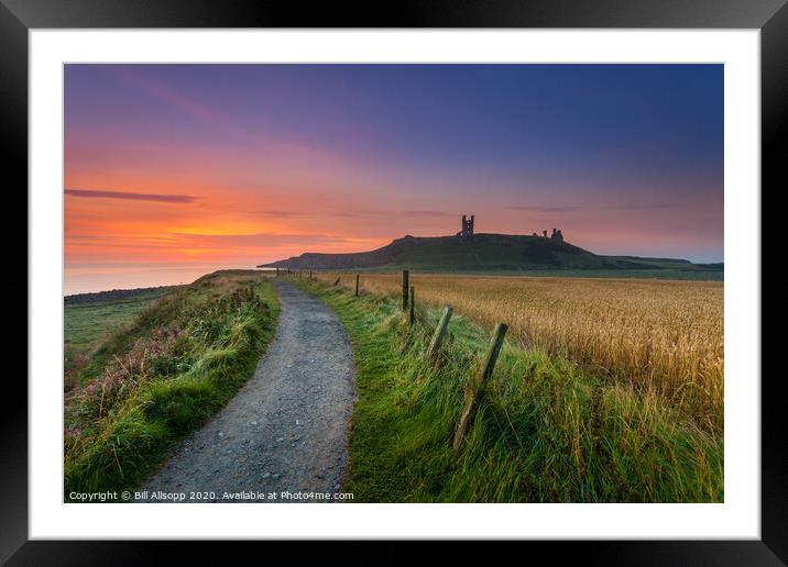 The Path to Dunstanburgh Framed Mounted Print by Bill Allsopp