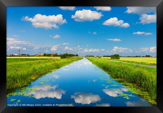 Fluffy White Clouds #2. Framed Print by Bill Allsopp