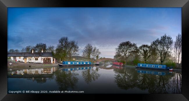 The Grand Union Canal at Foxton. Framed Print by Bill Allsopp