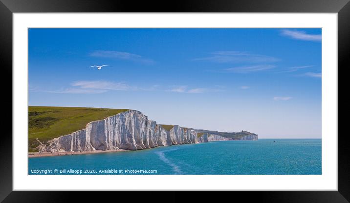 The Seven Sisters panorama. Framed Mounted Print by Bill Allsopp