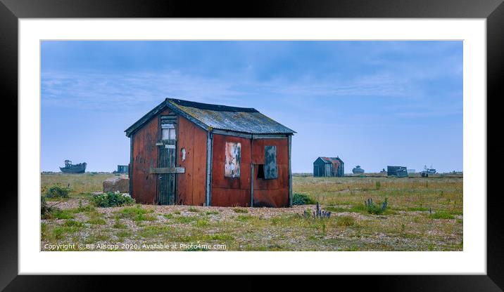 Fishermens hut. Framed Mounted Print by Bill Allsopp