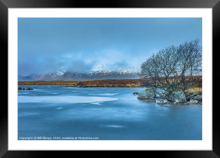 Lochan na h'Achlaise. Framed Mounted Print by Bill Allsopp