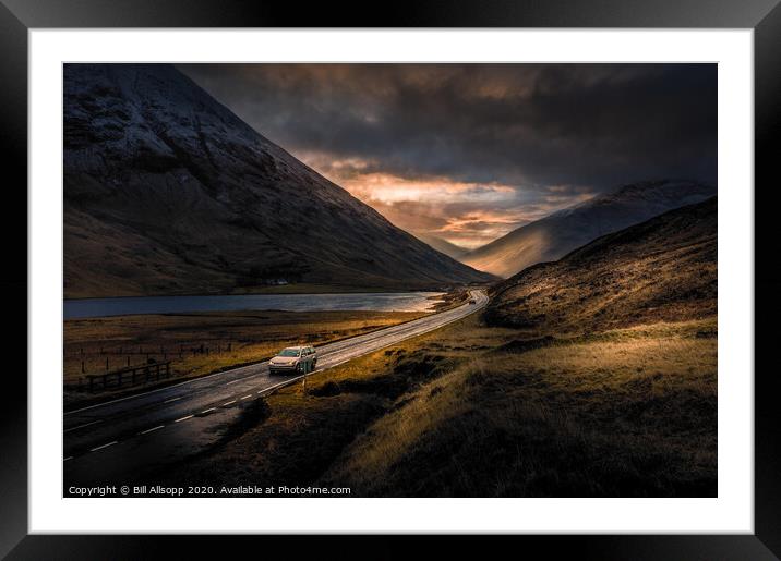 The Road to the Isles. Framed Mounted Print by Bill Allsopp