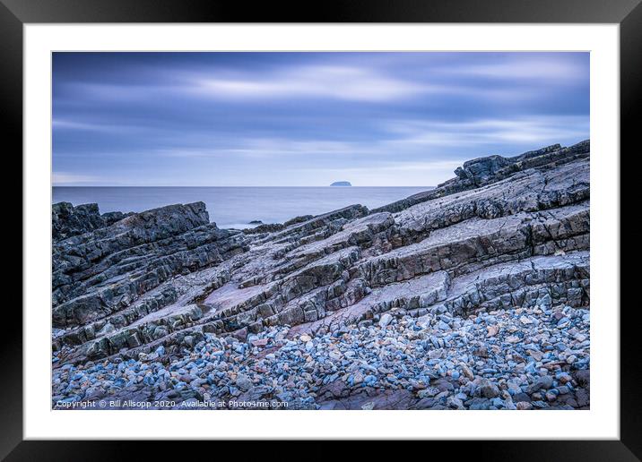 View to Steep Holm Island. Framed Mounted Print by Bill Allsopp