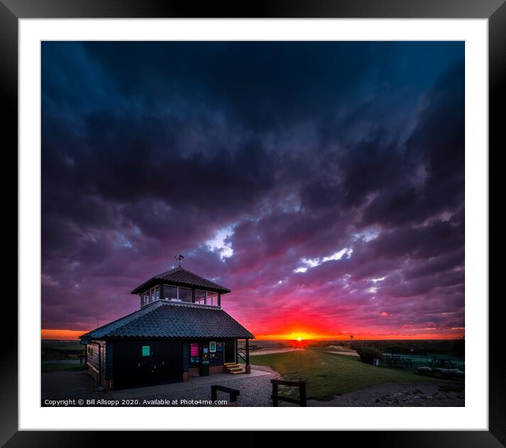 Red sky at morning sailors take warning. Framed Mounted Print by Bill Allsopp