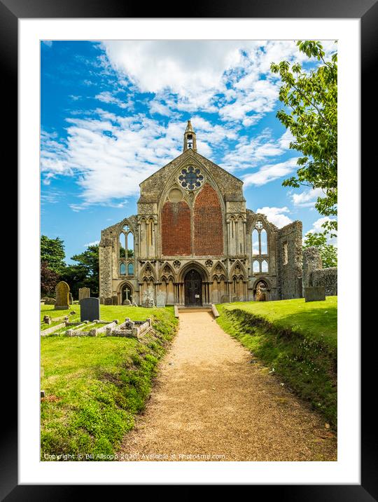 Binham Priory. Framed Mounted Print by Bill Allsopp