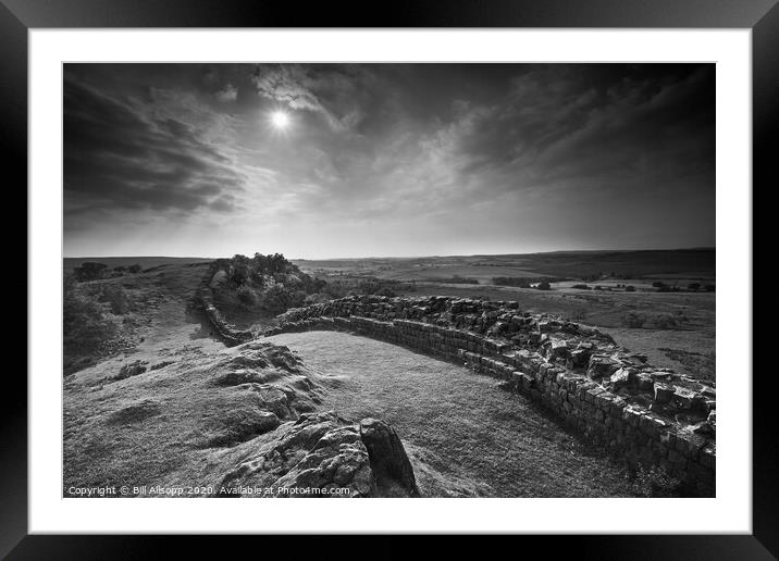 Over the crags. Framed Mounted Print by Bill Allsopp