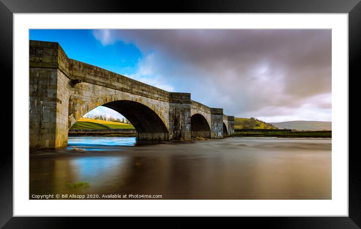 Burnsall Bridge. Framed Mounted Print by Bill Allsopp