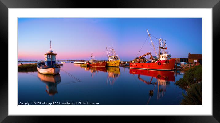 The quiet staithe. Framed Mounted Print by Bill Allsopp