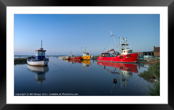 Fishermans harbour. Framed Mounted Print by Bill Allsopp
