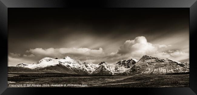 Black Cuillins. Framed Print by Bill Allsopp