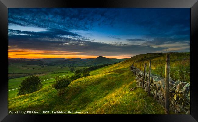 Parkhouse Hill and Chrome Hill Framed Print by Bill Allsopp