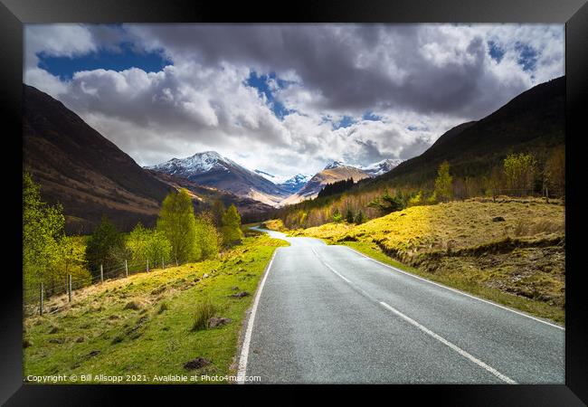 Mountain road #1 Framed Print by Bill Allsopp