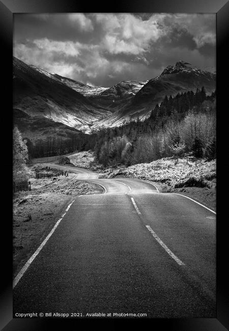 Mountain road #3 Framed Print by Bill Allsopp