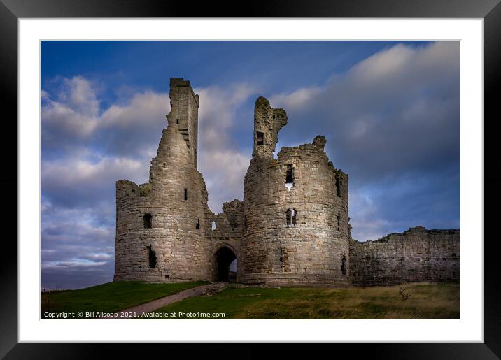 Dunstanburgh castle. Framed Mounted Print by Bill Allsopp