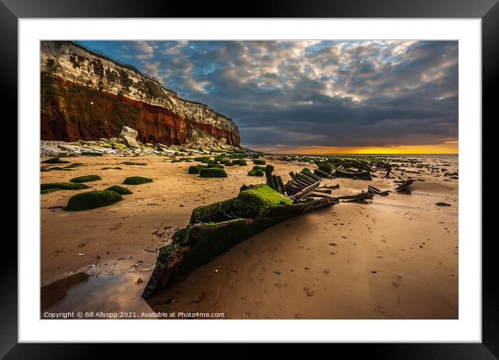 The wreck of the Sheraton. Framed Mounted Print by Bill Allsopp