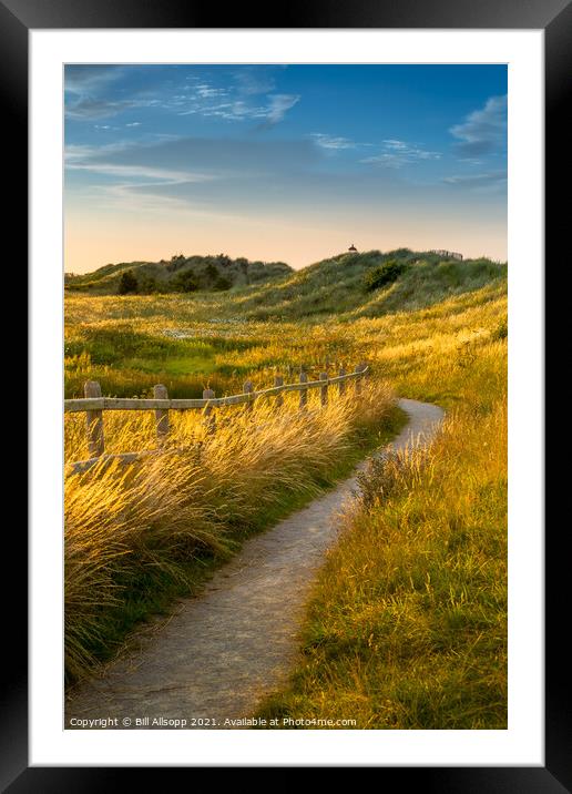 Path through Talacre dunes. Framed Mounted Print by Bill Allsopp