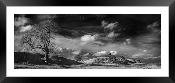 Burrough wall. Framed Mounted Print by Bill Allsopp