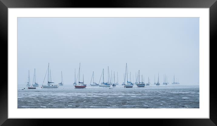 Misty moorings #3 Framed Mounted Print by Bill Allsopp