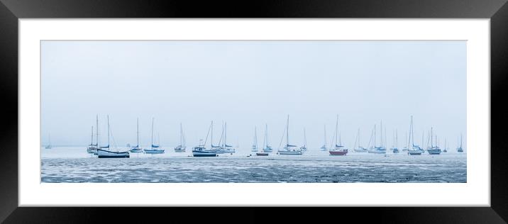 Misty moorings. Framed Mounted Print by Bill Allsopp