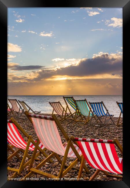 Empty chairs Framed Print by Bill Allsopp