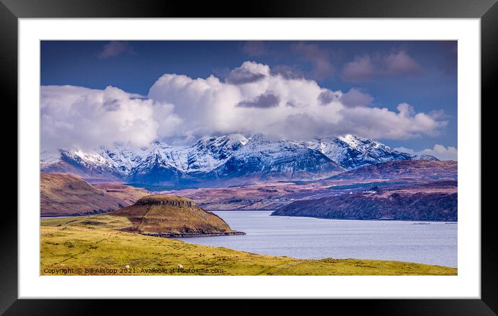 The Black Cuillins. Framed Mounted Print by Bill Allsopp