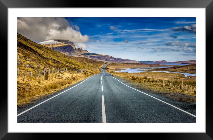 The road to the Storr. Framed Mounted Print by Bill Allsopp