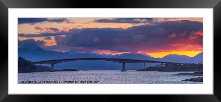 The Skye Bridge Framed Mounted Print by Bill Allsopp